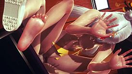 Genshin Impact Hentai - Ningguang Wild Sex in Jade Chamber with Handjob Blowjob 69