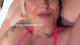 LATINA JOYCE GUMIERIO MASTURBATES and GETS ANAL FUCKED at POOL in CANCUN