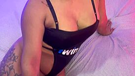 Overwhelmed by taboo desire, stepmom helps release my cum with blowjob