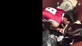 Amateur Japanese Couple Has Intense Blowjob And Sex In School Toilet!