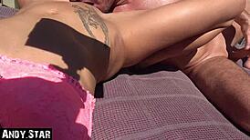 damn, got my fotze licked for a wild deepthroat blowjob outdoors! 😜