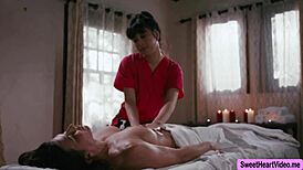 i make jade satisfy her customer ariel with oiled massage