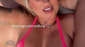 LATINA JOYCE GUMIERIO MASTURBATES and GETS ANAL FUCKED at POOL in CANCUN