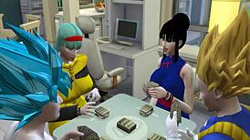 Dragon ball porn epi 20 hentai vegeta se folla a hermosa esposa chichi al lado de su amigo y marido y cornudo netorare