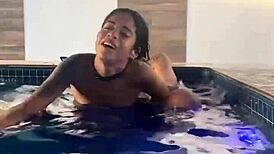 The hot girl came a lot on my big dick