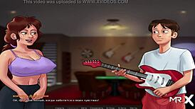 My friend dives into mature pussy in Summertime Saga episode 32 😏