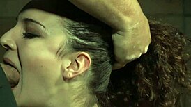 Stockinged BDSM Sub Throatfucked By Maledom!