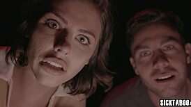 sexy teen and partner snatched by aliens for wild foursome action