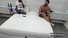 Bastidores Da Grava��o Com A Novinha Bbw Mulata Dando Cu E Buceta E Ganhando Muito Leite - Leo Ogro - Antonyvtt - Jr Doidera