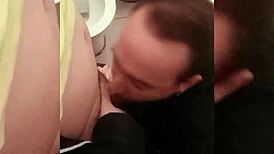 Adrian Sucks Cock in Shopping Bathroom with Intense Emotion