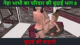 Animated cartoon 3d porn video of two cute girls in lesbian fun with hindi audio sex story.