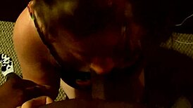 Early morning choking blowjob