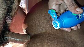 Wow, watch this hot Desi slut in wild amateur threesome!