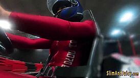 big booty teen deepthroats and rides hard