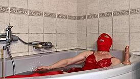 European twink pleasured himself after Christmas rush