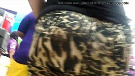 Veteran foreigner in leopard leggings