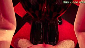 Descriptive The Rabbit Jumps on His Dick in 3D SFM Hentai Cosplay