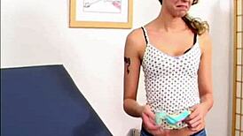 Intensely Sniffing Her Wet Panties During Masturbation