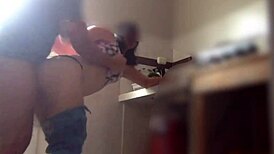 In the kitchen, she gets wild and craves standing sex.