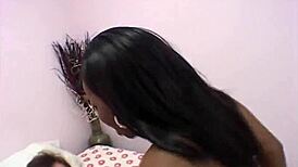 in this ebony amateur scene, she rides hard in doggystyle before taking a deep cumshot in her mouth.