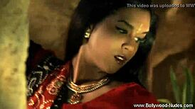 indian beauty reveals herself as a mystery lady in a serene setting