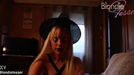 the horny witcher craves your milk in blonde cosplay with blondie fesser