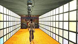 fallout 4 fashion show with beautiful clothes on sexy brunettes?