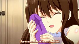 Animated teen discovers pleasure with toys and techniques