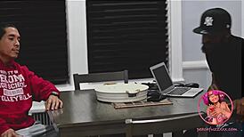 Hairy Cheerleader Gangbanged by Football Team!