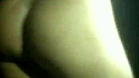 Stripper girl performs hot striptease with clothes ripped.