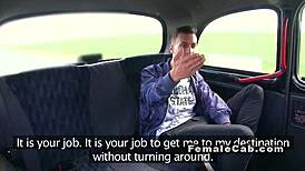 Public sex with busty blonde cab driver caught by hidden camera