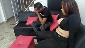 Horny latina invites me for intense fucking, leading to a facial cumshot.