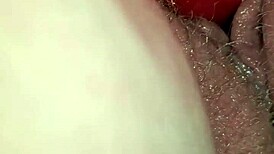 i love this lollipop milf riding massive dildo doggy style from behind