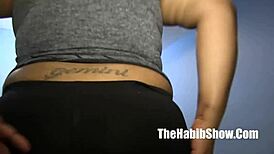 Hey, check out Layla Red giving a sloppy blowjob to that hairy mart worker!