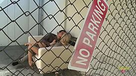 Want to Titty Fuck This Blonde Milf's Big Tits in Parking?