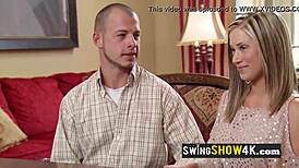 Horny Swinger Couple Dives Into INTENSE SEX At The Swing House