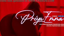 Indian Desi Priya Emma Teases with Big Boobs in Hot Dance Video Series.