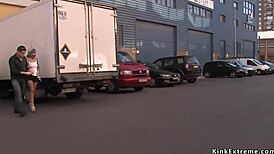 Sub Fucked Hard in Various Public Places