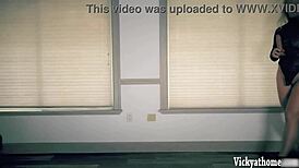 Chesty Mature MILF Vicky Vette Rides Her Biggest Dildo with Big Tits and Ass