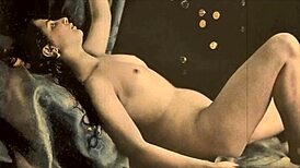 Retro mature's bushy treasure