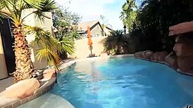 Brunette Cougar Sofie Marie Enjoys Underwater Toy Play