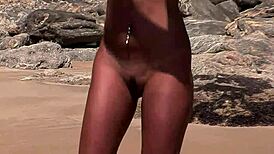 big black cock for nasty latina outdoor blowjob