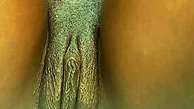 the huge dildo couldn't satisfy her, so she got a facial.