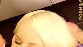 nikki delano licks cum from floor