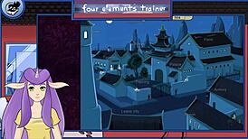 in avatar, the trainer receives blowjob from guard