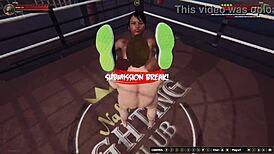 Ethan battles Dela in naked 3D fight