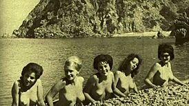 Vintage Nudists Bare All on Sunny Beach