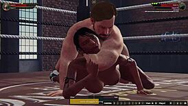 Ethan battles Dela in naked 3D fight