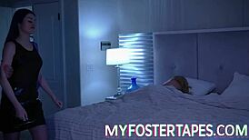 Foster girl Jewelz Blu expresses gratitude to her foster parents through intense hardcore sex scenes