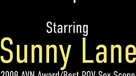 wow, sunny lane fingers her shaved snatch solo... hot! 🔥